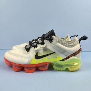 Nike Air Vapormax 2019 GS Size 7Y | Womens 8.5 Platinum Grey Volt Red AJ2616-005